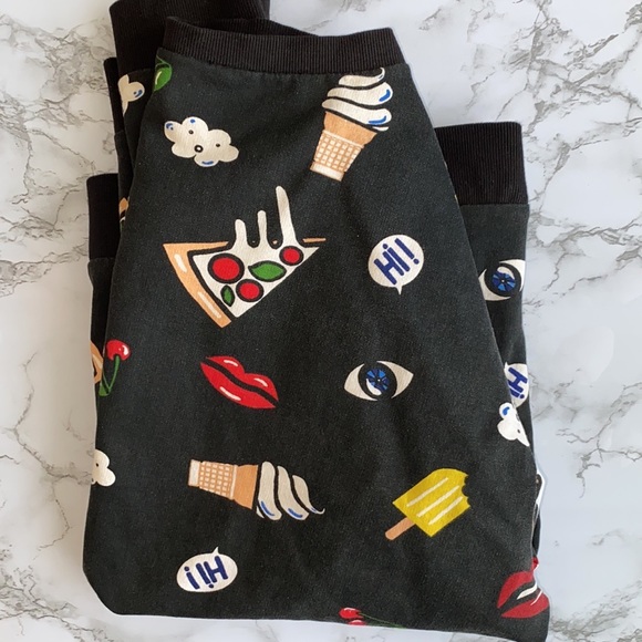 H&M Black Comic Print Graphic Shirt Size Large - Picture 7 of 8